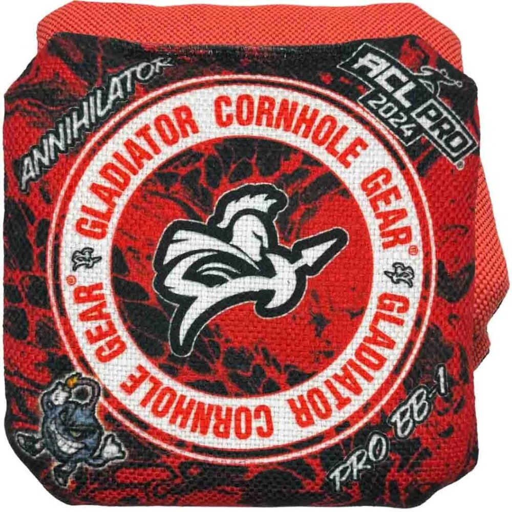 Gladiator Cornhole Gear 2024 Annihilator Pro Bags (4) & Sidekick carrying case